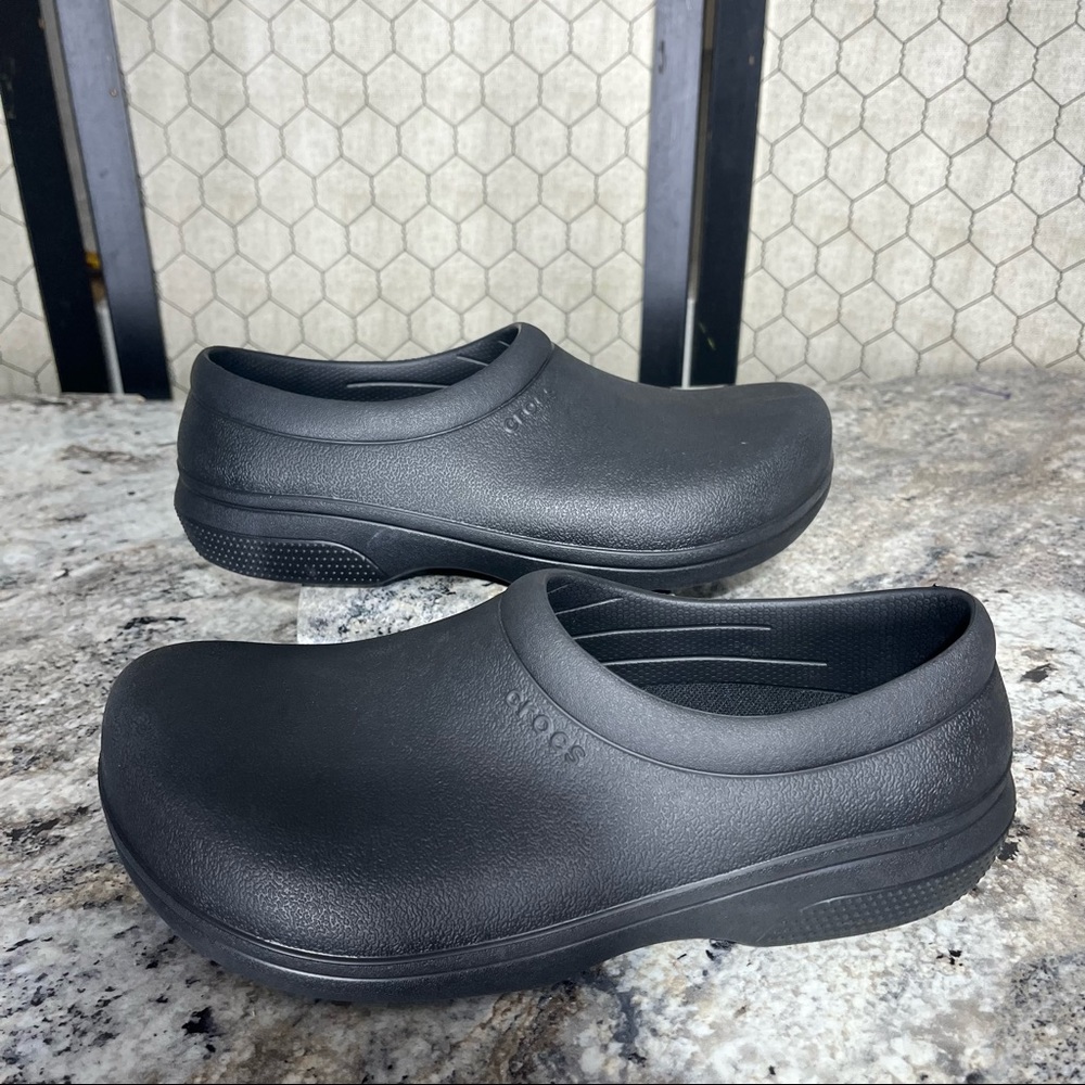 Crocs On The Clock Work Slip On Clogs - Picture 9 of 10